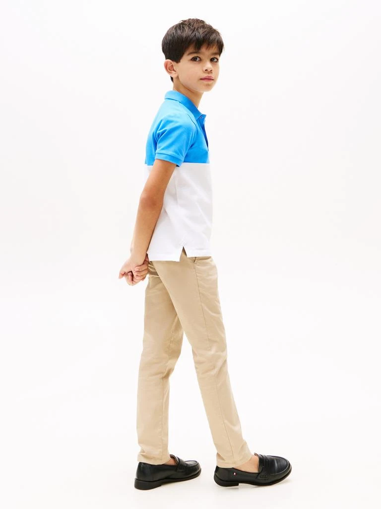商品Tommy Hilfiger|Tommy Hilfiger Boys Colourblock Polo Shirt in Blue,价格¥296,第3张图片详细描述