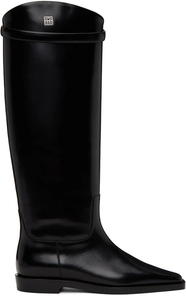 商品Totême|Black 'The Riding' Boots,价格¥7380,第1张图片