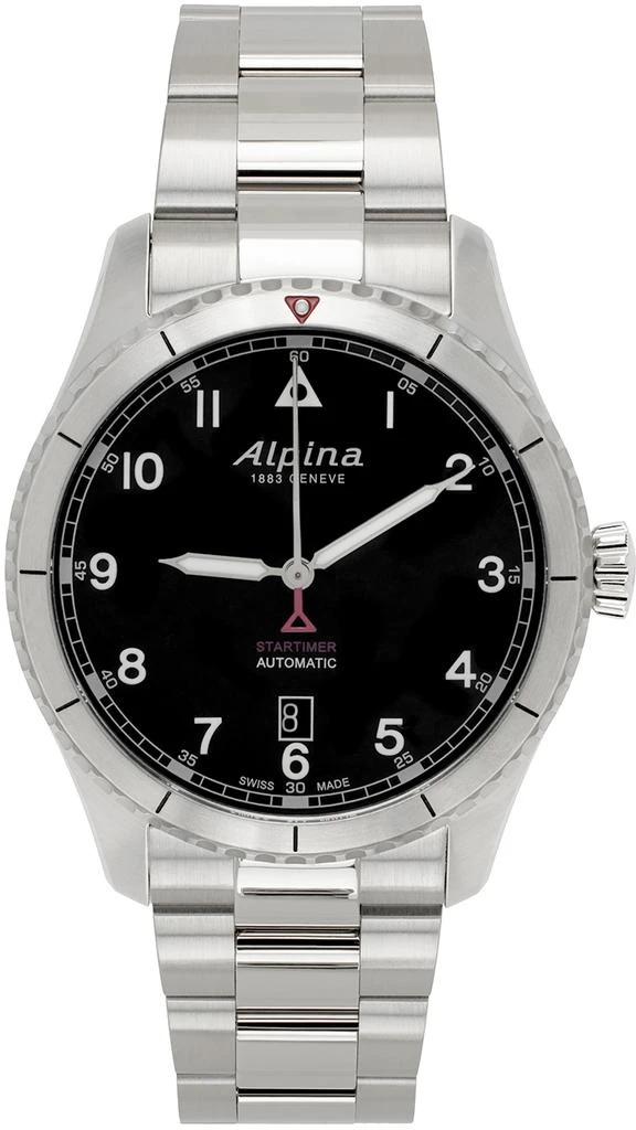 商品Alpina|Silver Startimer Pilot Automatic Watch,价格¥10019,第1张图片