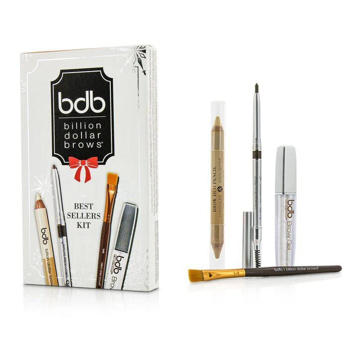 商品Billion Dollar Brows|Billion Dollar Brows 人气组合：1x 通用眉笔 0.27g/0.009oz, 1x 双头眉笔 2.98g/0.1oz, 1x 眉刷, 1x 眉胶 3ml/0.1oz 4pcs,价格¥376,第1张图片