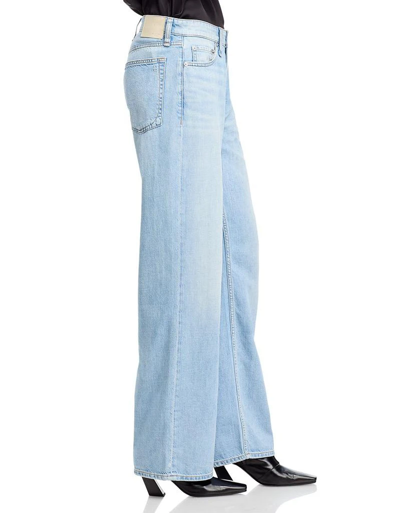 Logan Featherweight Mid Rise Wide Leg Jeans in Greenport 商品