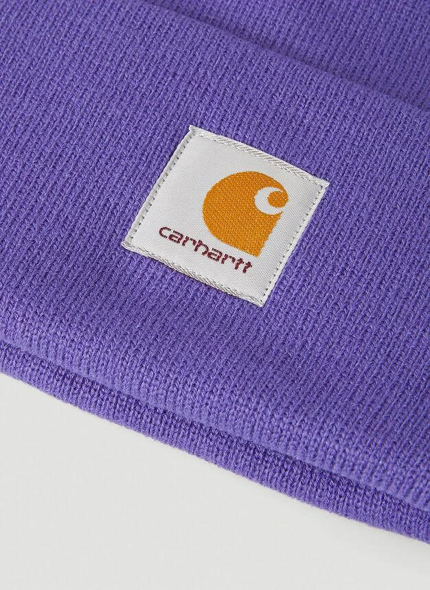 商品Carhartt|Logo Patch Watch Hat in Purple,价格¥105,第4张图片详细描述