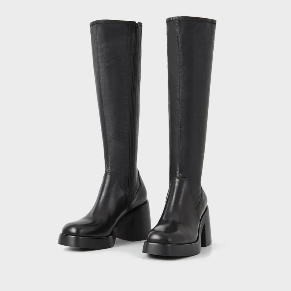 商品Vagabond|VAGABOND BROOKE STRETCH LEATHER HEELED KNEE HIGH BOOTS,价格¥1758,第2张图片详细描述