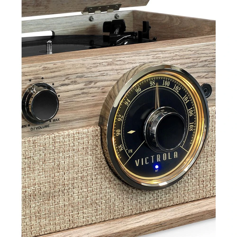 商品Victrola|4-in-1 Cambridge Farmhouse Modern Bluetooth Turntable with FM Radio,价格¥745,第2张图片详细描述