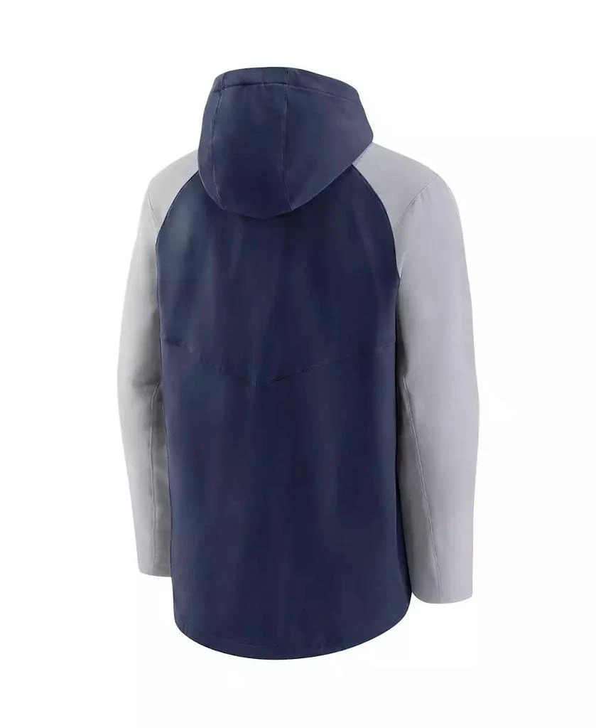 商品NIKE|Men's Navy, Gray Toronto Blue Jays Authentic Collection Performance Raglan Full-Zip Hoodie,价格¥927,第2张图片详细描述