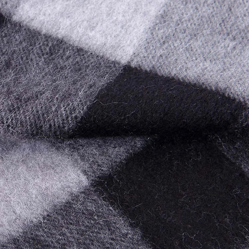 Burberry 巴宝莉 格纹拉绒羊绒围巾 3942874-灰色 商品