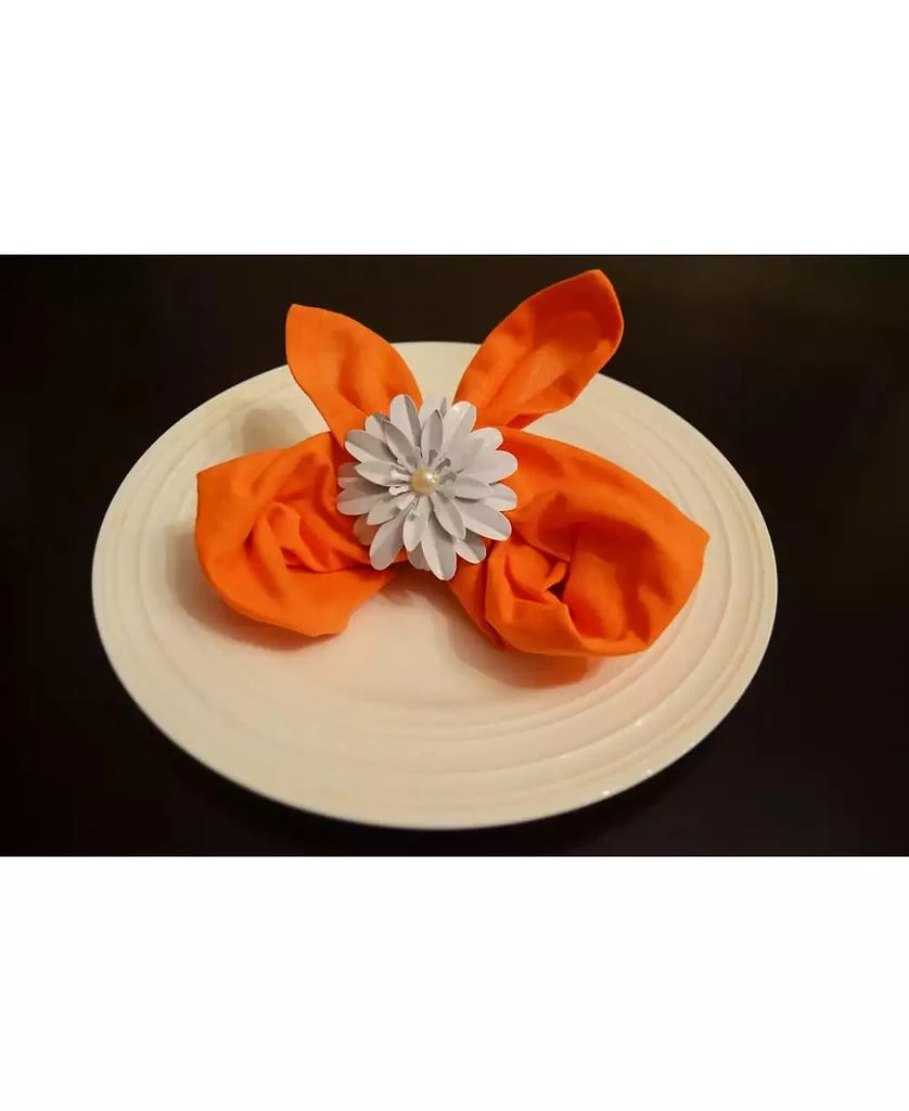 White Pearl Flower Napkin Ring 商品