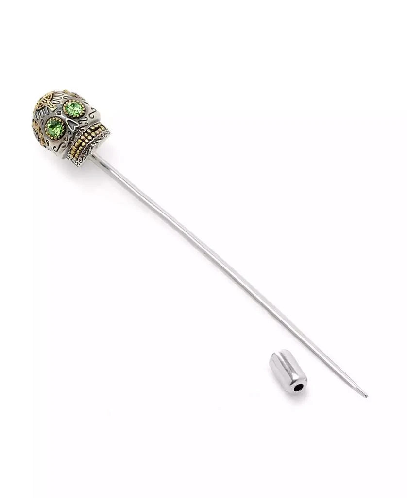 商品Ox and Bull Trading Co.|Men's Sterling Silver Skull Stick Pin,价格¥711,第4张图片详细描述