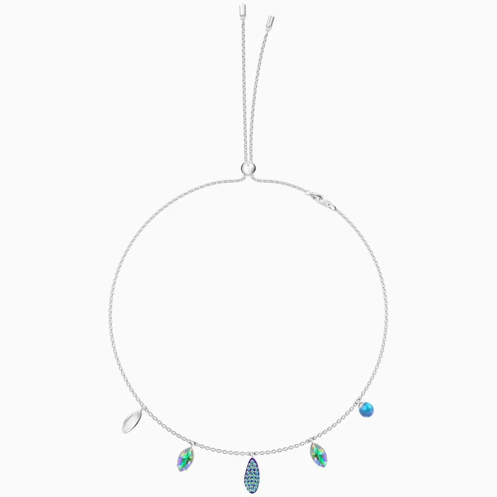 商品Swarovski|Swarovski Women's Choker Necklace - Organic Multicolored Rhodium Plated | 5470520,价格¥420,第3张图片详细描述