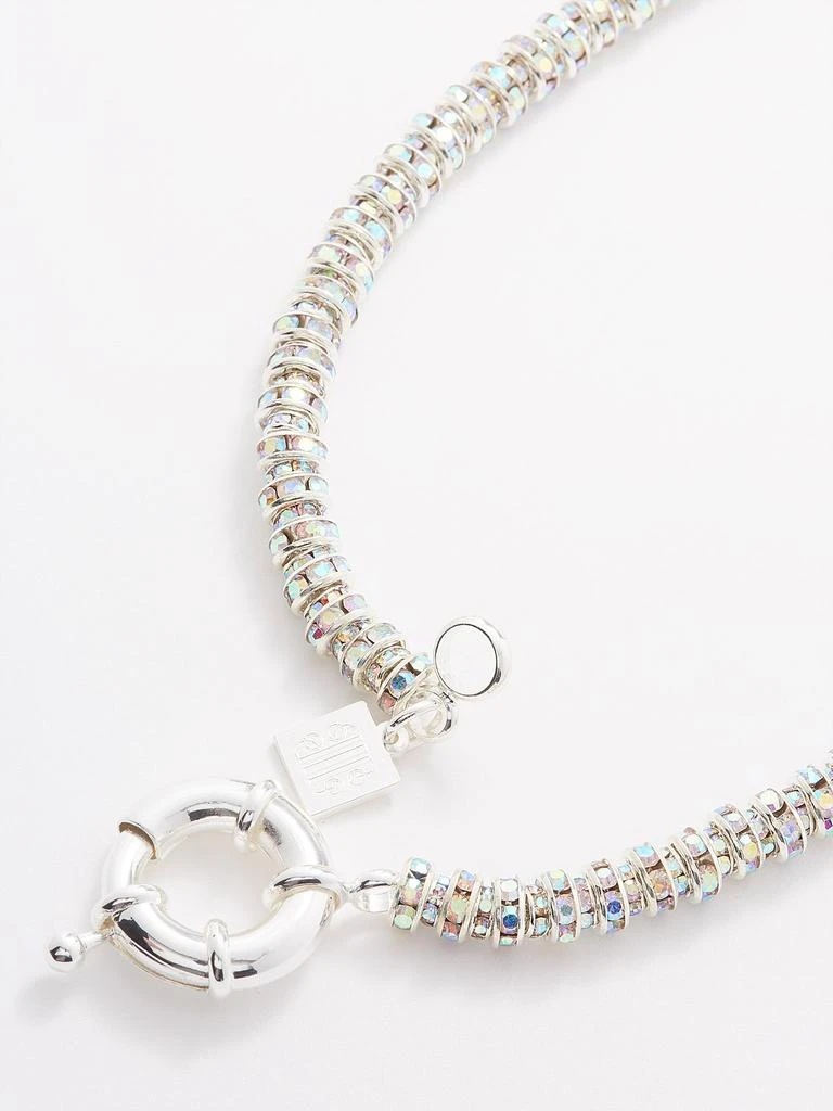 商品Pearl Octopuss.y|Skinny crystal & sterling silver-plated necklace,价格¥1420,第3张图片详细描述