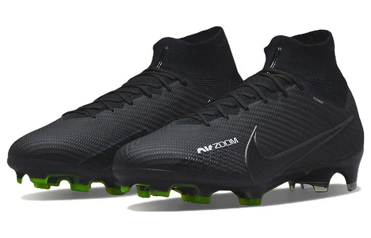 商品[国内直发] NIKE|Mercurial Superfly 9 刺客 15 Elite 圆头舒适 FG（胶质长钉） 天然草地 减震防滑耐磨 足球鞋 男款 黑绿,价格¥1813,第4张图片详细描述