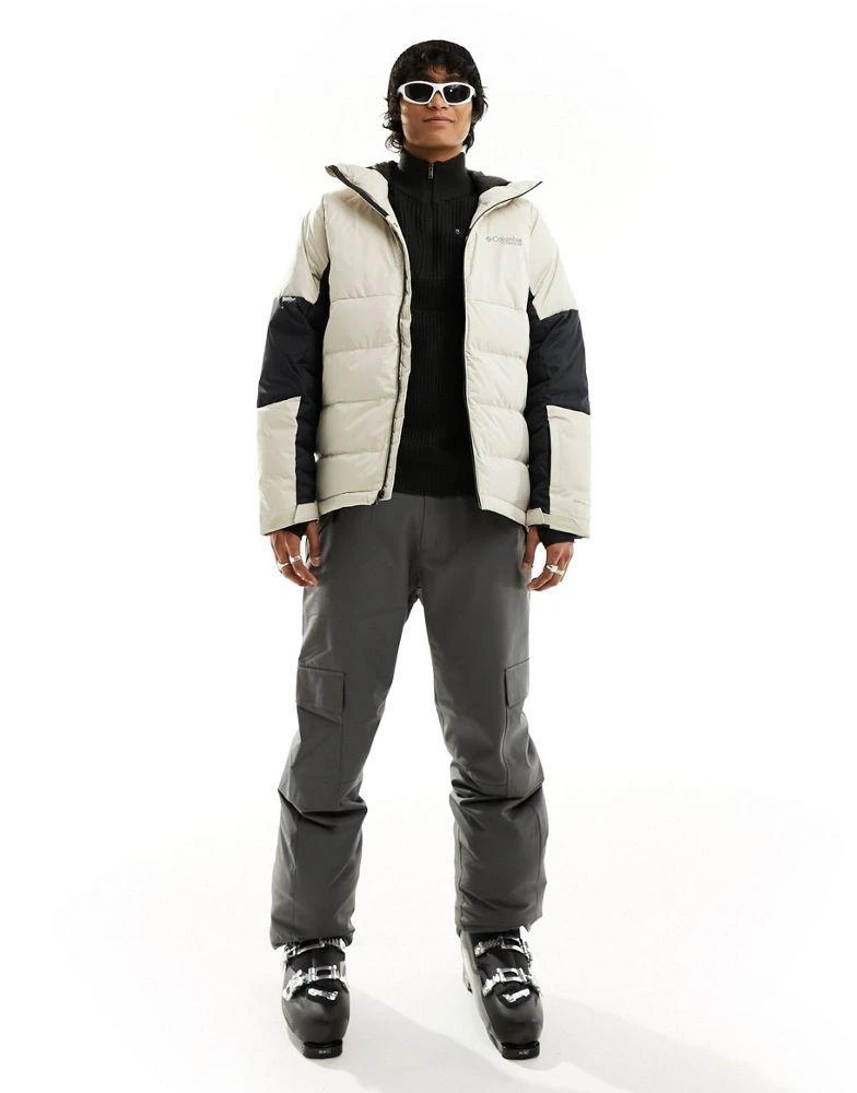 商品Columbia|Columbia Roaring Fork down ski jacket in stone,价格¥2608,第1张图片