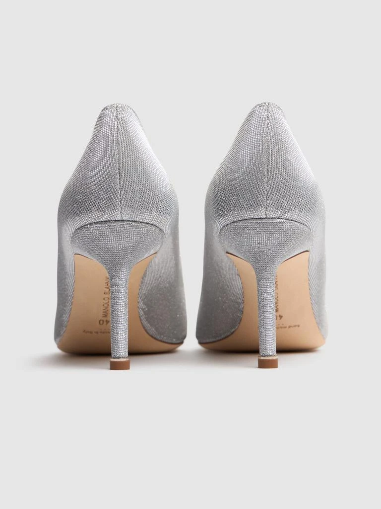 商品Manolo Blahnik|70mm Hangisi Notturno Lurex Pumps,价格¥10200,第4张图片详细描述
