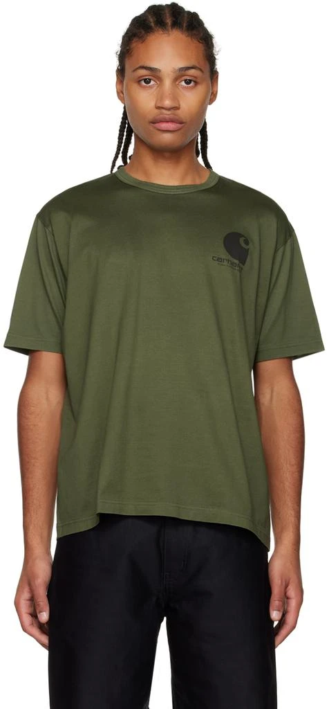 商品Junya Watanabe|Green Comme des Garçons & Carhartt Work in Progress T-Shirt,价格¥683,第1张图片