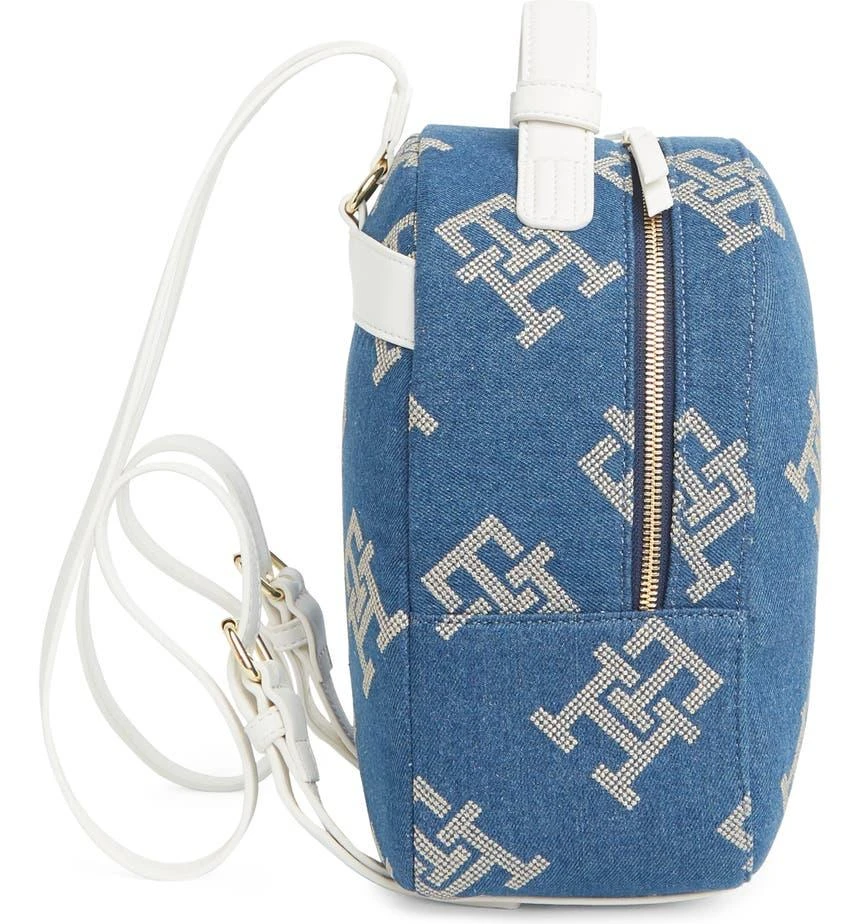 商品Tommy Hilfiger|Mini Darcy Embroidered Denim Backpack,价格¥529,第4张图片详细描述