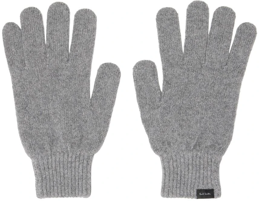 商品Paul Smith|Gray Patch Gloves,价格¥290,第1张图片