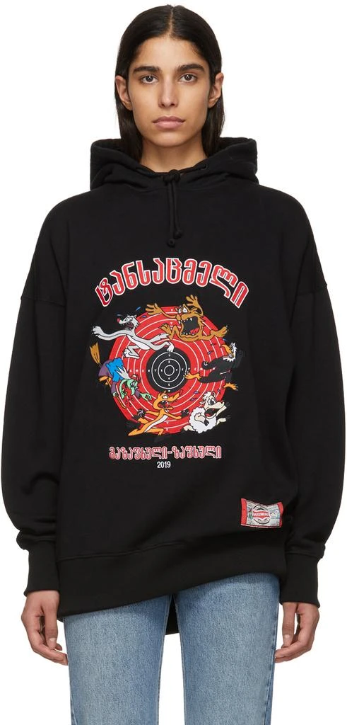 商品Vetements|Black Cartoon Hoodie,价格¥4565,第1张图片