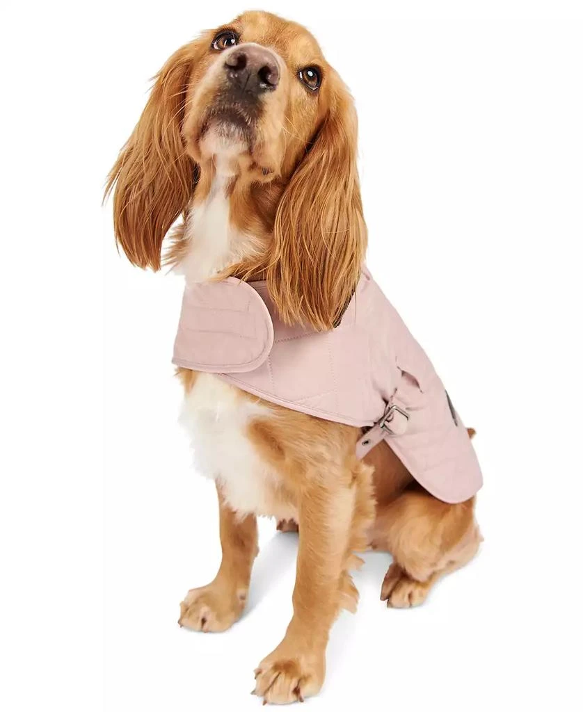 商品Barbour|Diamond-Quilted Tartan-Lined Buckle Dog Coat,价格¥246,第3张图片详细描述