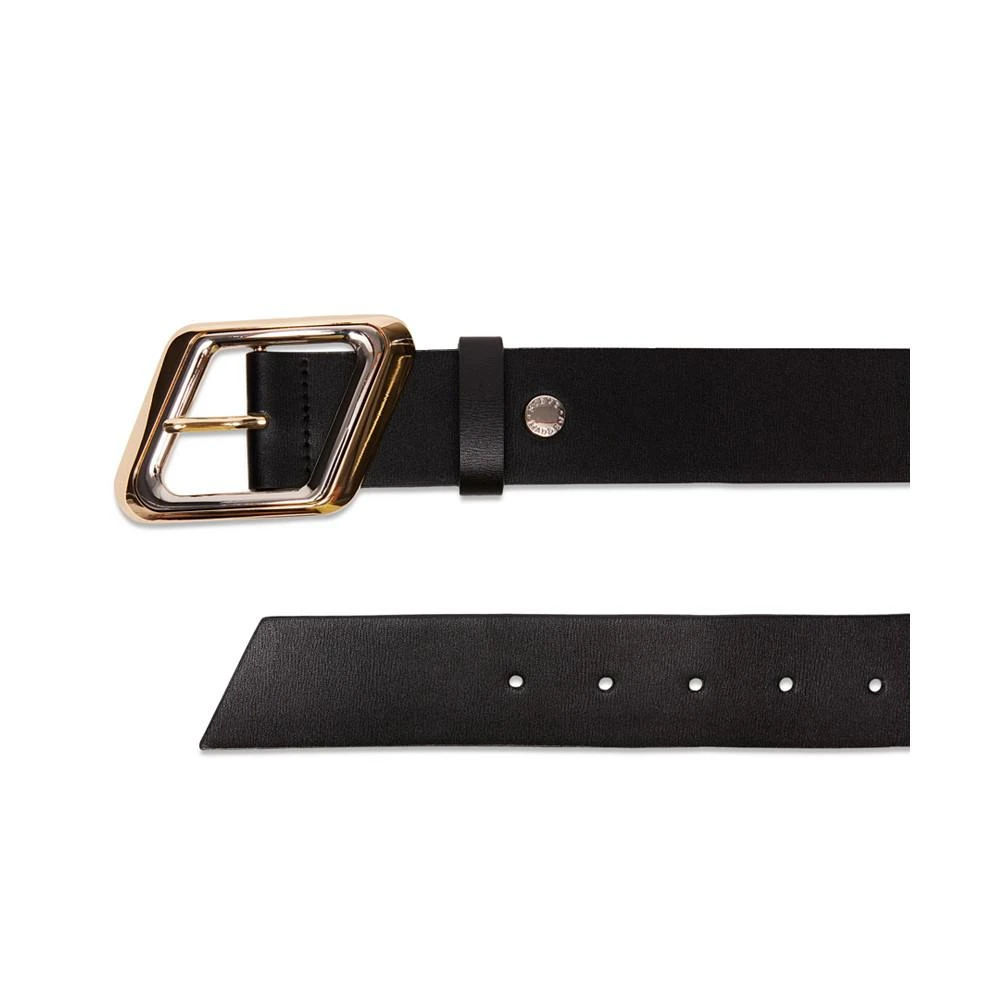 Women's Two-Tone Slanted Buckle Belt 商品