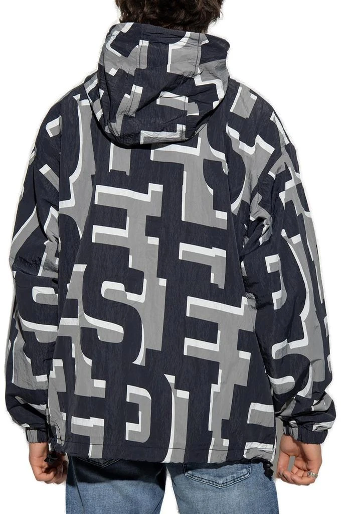 商品Diesel|Diesel J-Jass Monogram Printed Hooded Jacket,价格¥920,第3张图片详细描述