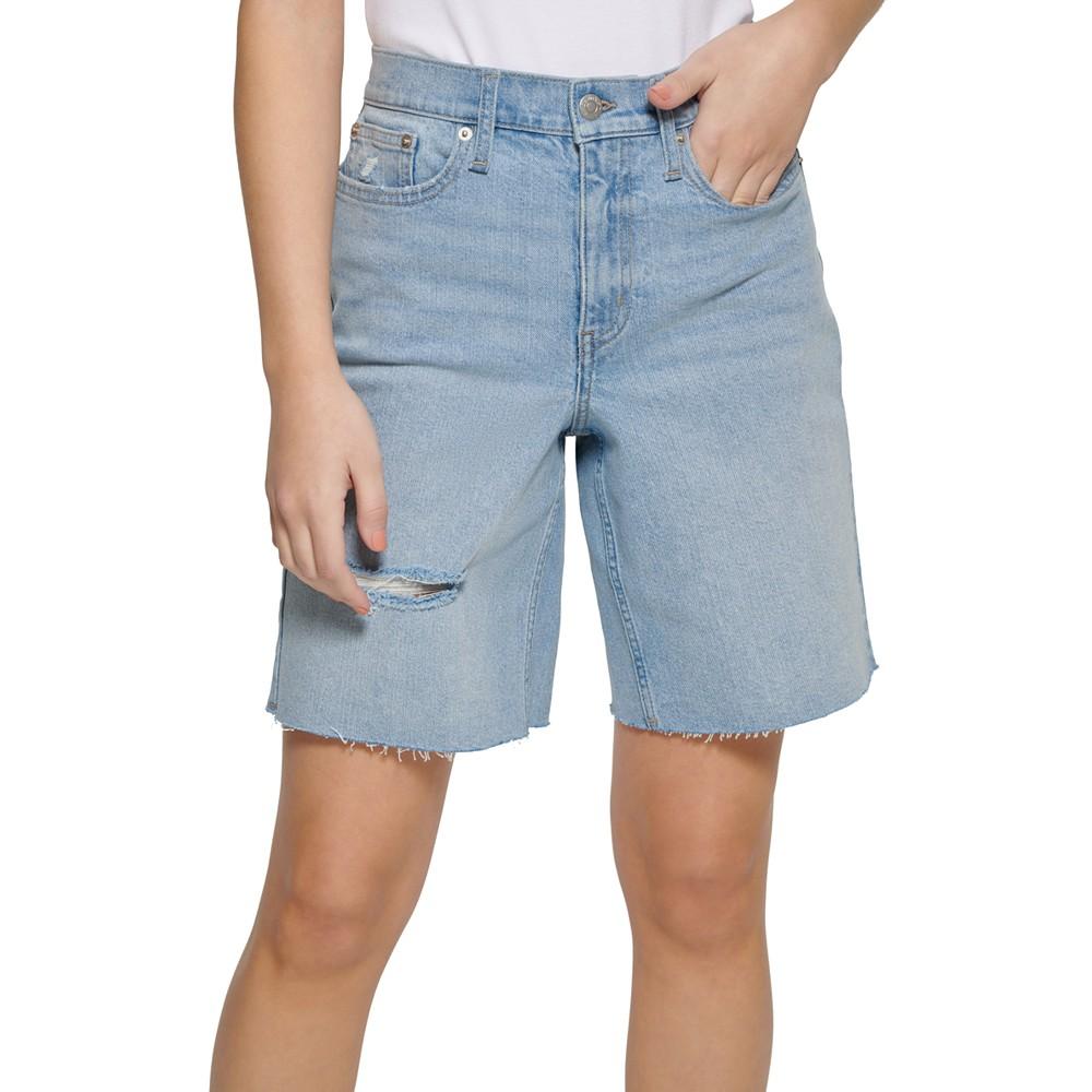 Women's High Rise 90s Fit Cutoff Jean Shorts商品第1张图片规格展示