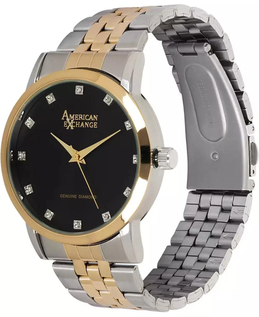 商品American Exchange|Men's Genuine Diamond Collection Bracelet Watch, 40mm,价格¥150,第3张图片详细描述