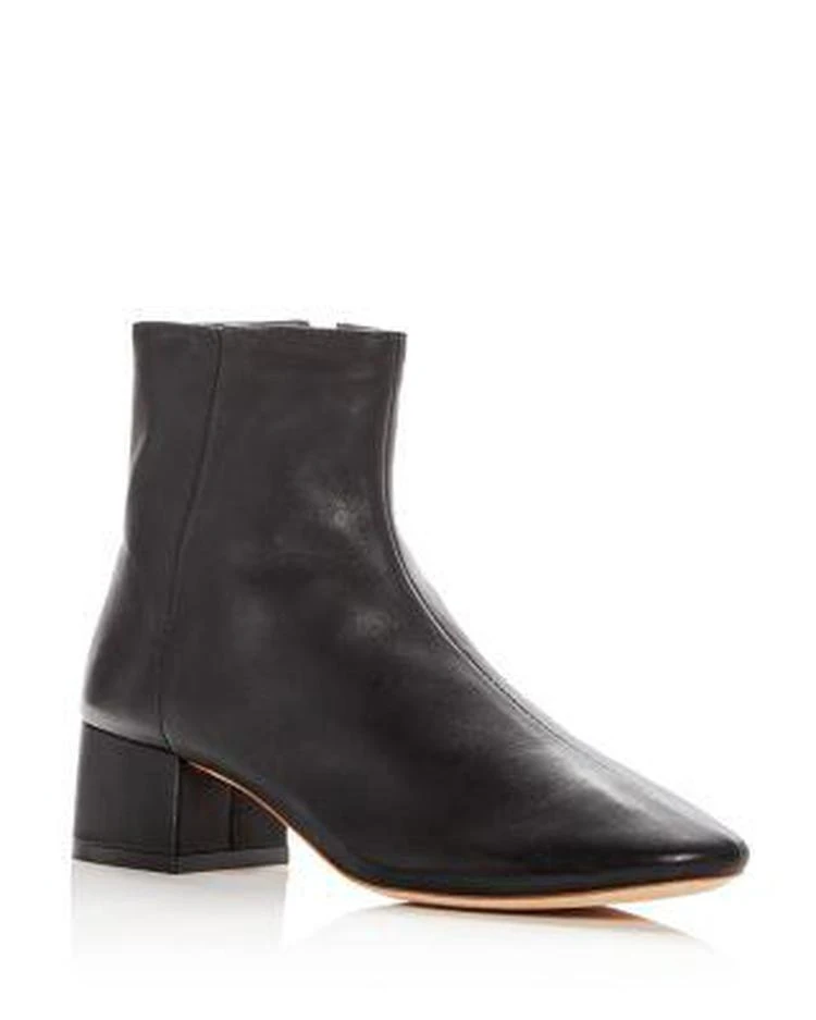 商品Loeffler Randall|Women's Carter Leather Block Heel Booties,价格¥1783,第1张图片