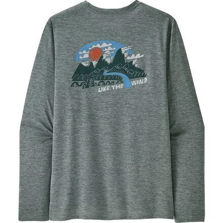 商品Patagonia|Cap Cool Daily Graphic Long-Sleeve Shirt - Lands - Men's,价格¥269,第4张图片详细描述