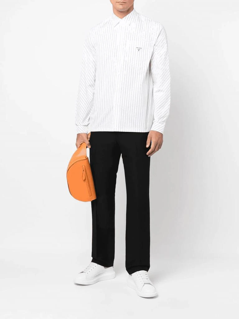 商品Prada|PRADA pinstripe cotton shirt,价格¥5672,第2张图片详细描述