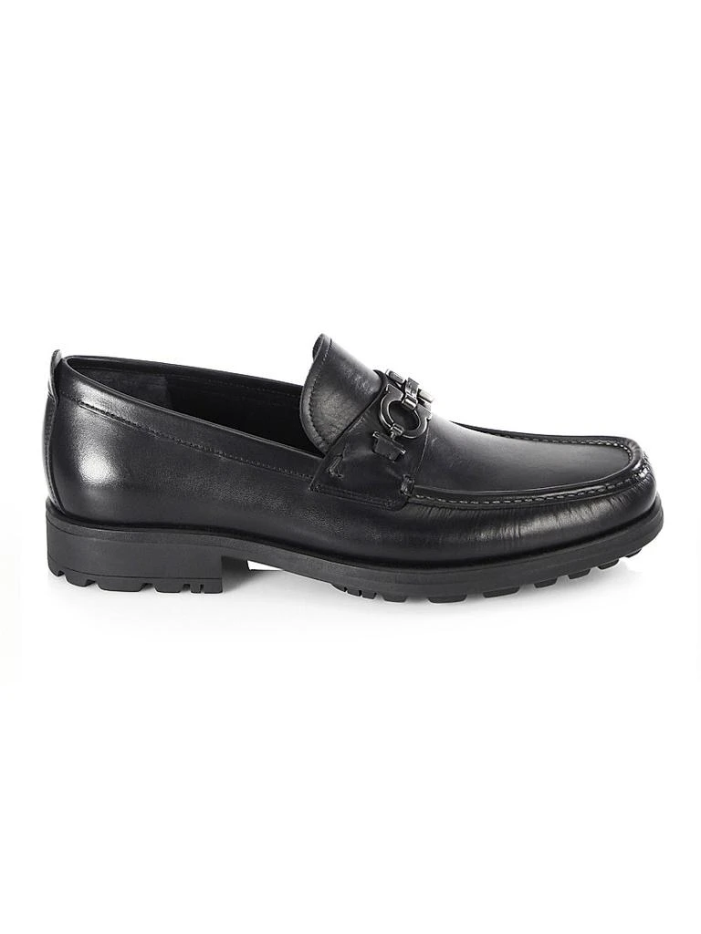 商品Salvatore Ferragamo|David Gancini Bit Leather Loafers,价格¥6767,第1张图片