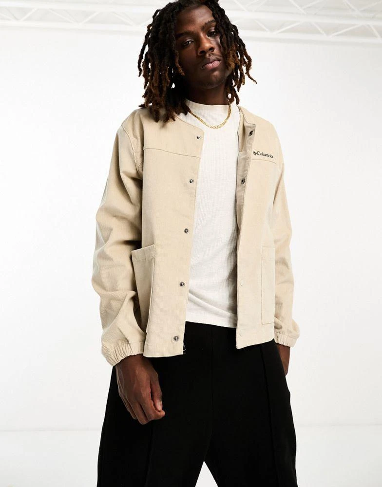 商品Columbia|Columbia Spencer Butte cord shirt jacket in beige exclusive to ASOS,价格¥205,第1张图片