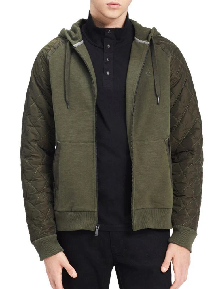 商品Calvin Klein|Quilted Zip-Front 连帽夹克,价格¥276,第1张图片
