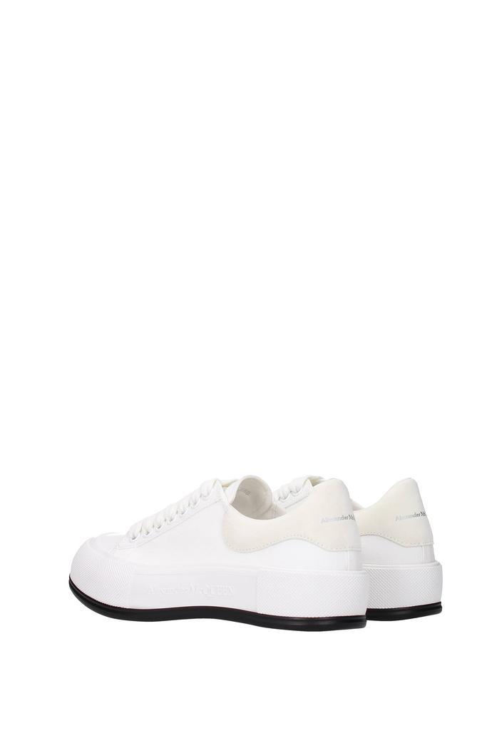 商品Alexander McQueen|Sneakers deck plimsoll Fabric White Beige,价格¥2254,第6张图片详细描述