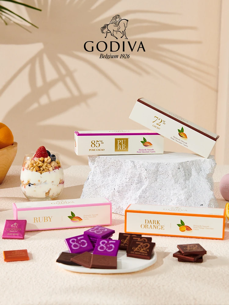 商品[国内直发] Godiva|歌帝梵72%85%可可黑巧克力21片比利时进口零食,价格¥417,第1张图片