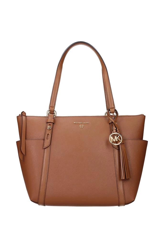 商品Michael Kors|Shoulder bags nomad md Leather Brown Luggage,价格¥1731,第1张图片