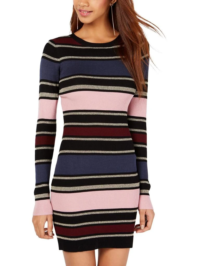 商品Planet Gold|Juniors Womens Striped Midi Sweaterdress,价格¥151,第1张图片