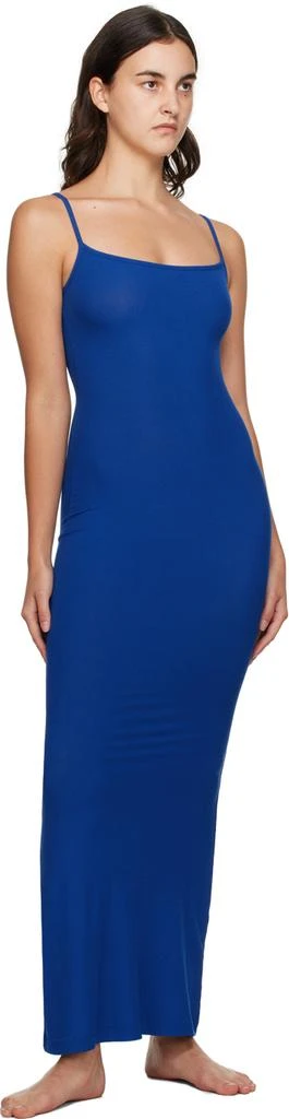 商品SKIMS|Blue Soft Lounge Long Slip Maxi Dress,价格¥619,第4张图片详细描述