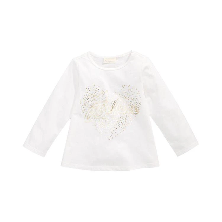 商品First Impressions|Believe-Print Cotton T-Shirt, Baby Girls, Created for Macy's,价格¥20,第1张图片