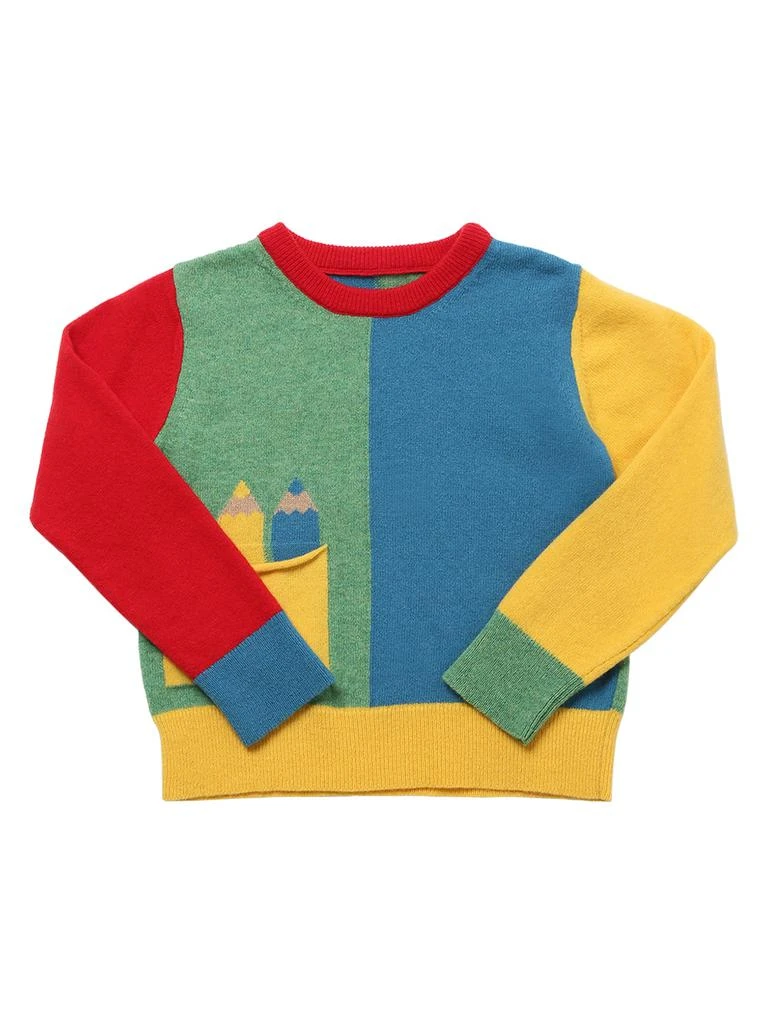 商品Stella McCartney|Color Block Recycled Wool Knit Sweater,价格¥399,第1张图片