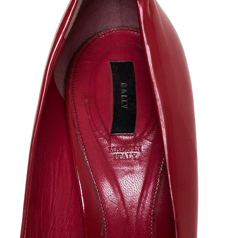 Bally Pink Patent Leather Round Toe Pumps Size 41商品第7张图片规格展示