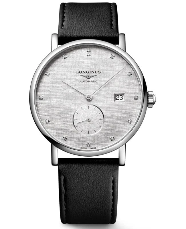 商品Longines|Longines Elegant Collection Automatic Silver Dial Leather Strap Women's Watch L4.812.4.77.2,价格¥14734,第1张图片