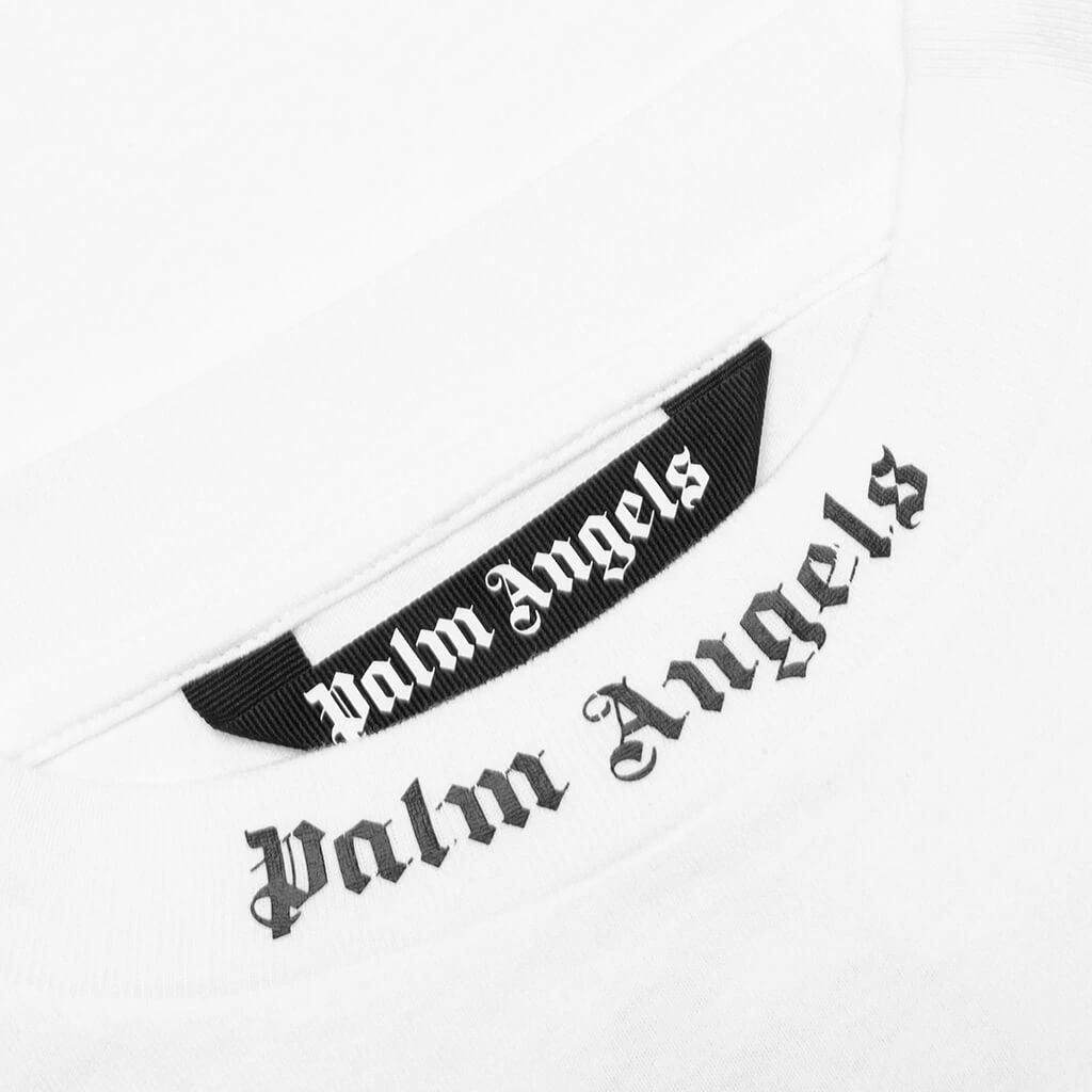 商品Palm Angels|Palm Angels Double Logo Over L/S Tee - White/Fuchsia,价格¥2632,第3张图片详细描述