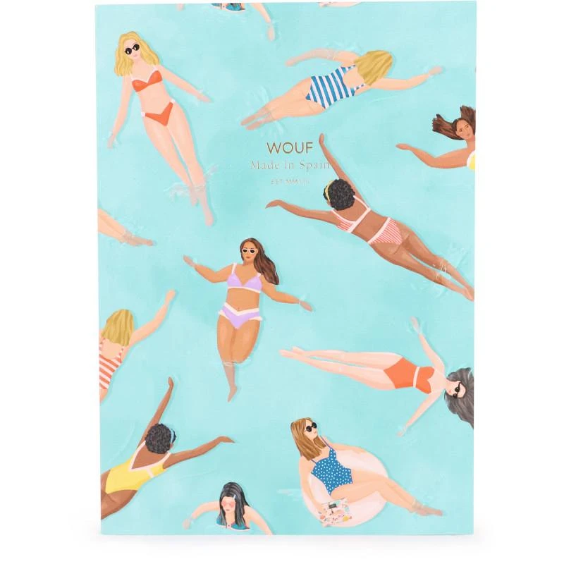 商品Wouf|Swimmers print a5 notebook,价格¥191,第1张图片