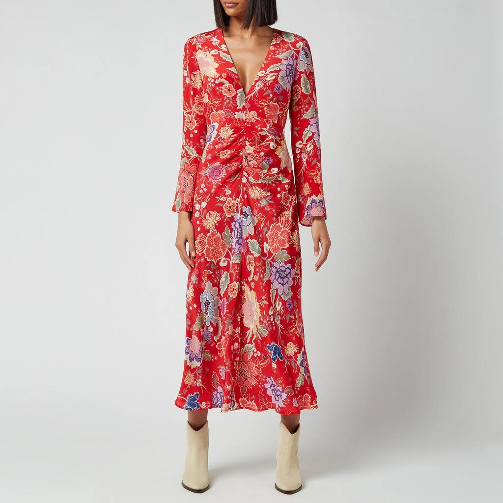 商品Rixo|RIXO Women's Mel Dress - Peony Flora Red,价格¥615,第1张图片