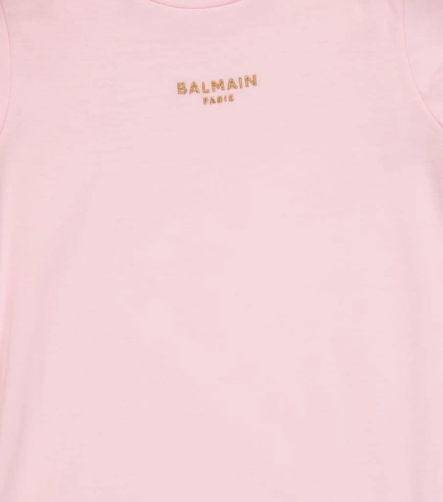 商品Balmain|Logo棉质T恤式连衣裙,价格¥1104,第3张图片详细描述