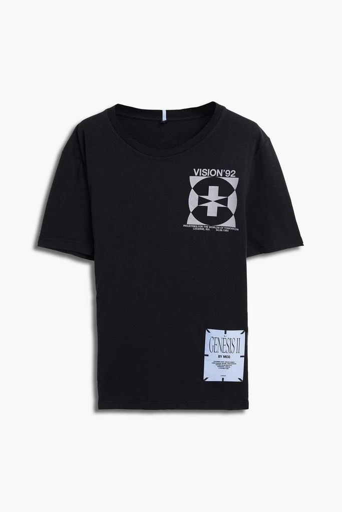 商品Alexander McQueen|Printed cotton-jersey T-shirt,价格¥319,第1张图片