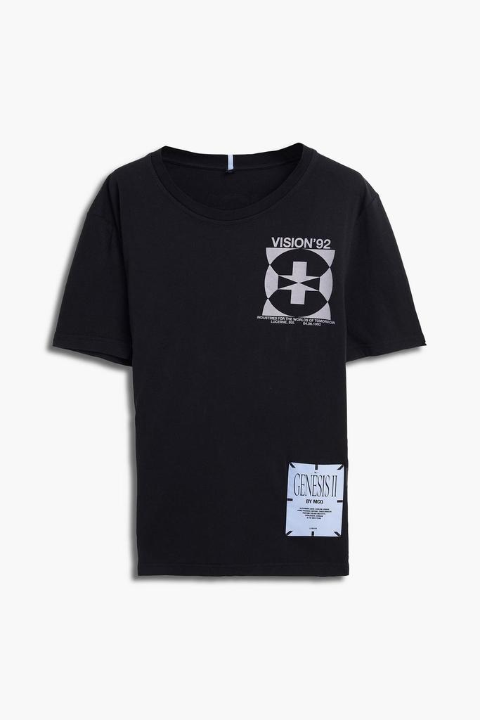 商品Alexander McQueen|Printed cotton-jersey T-shirt,价格¥783,第1张图片