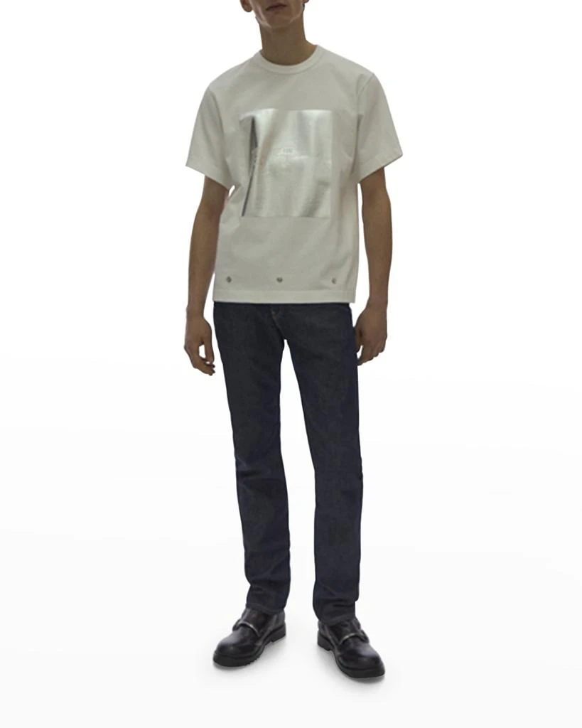 商品Helmut Lang|Men's Metallic Box Logo T-Shirt,价格¥652,第3张图片详细描述