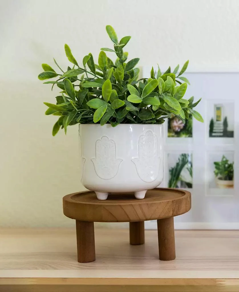 商品Flora Bunda|Footed Wood Plant Stand, Set of 2,价格¥667,第3张图片详细描述