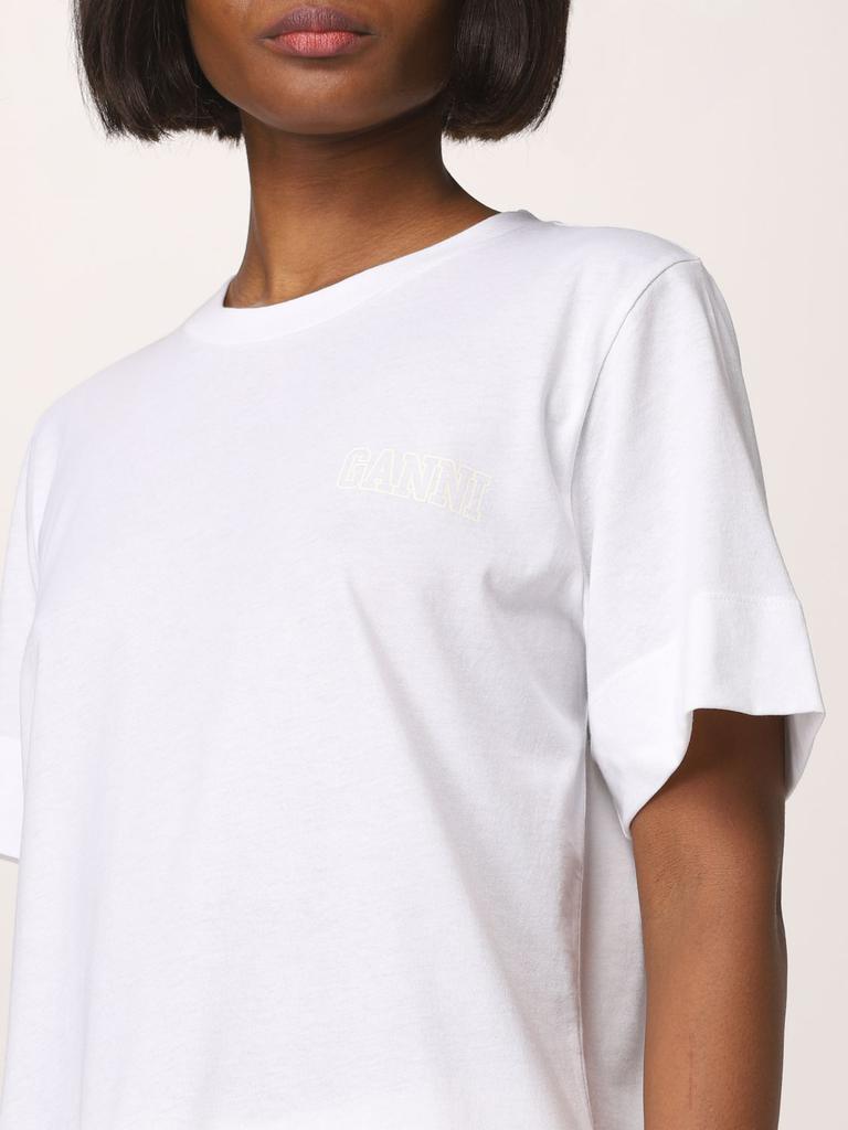 Basic Ganni t-shirt in cotton blend商品第4张图片规格展示